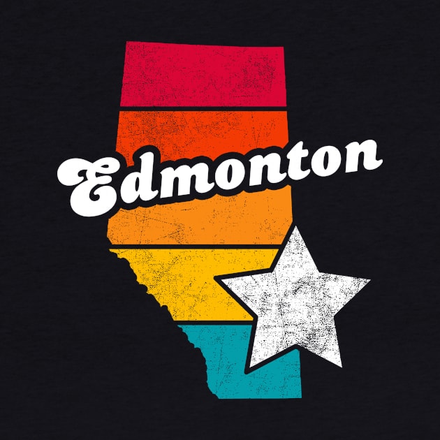 Edmonton Alberta Canada Vintage Distressed Souvenir by NickDezArts